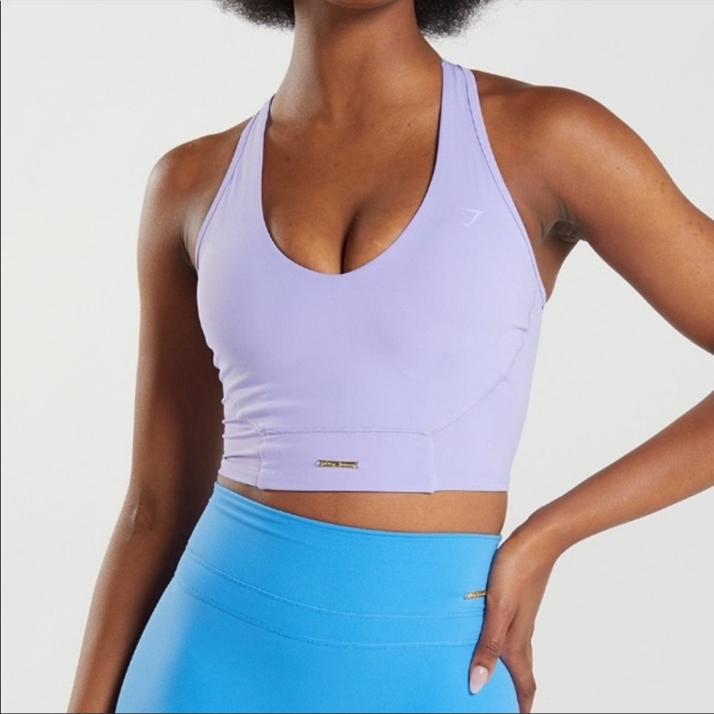 Whitney Simmons x Gymshark crop tank. Lilac. Size small.